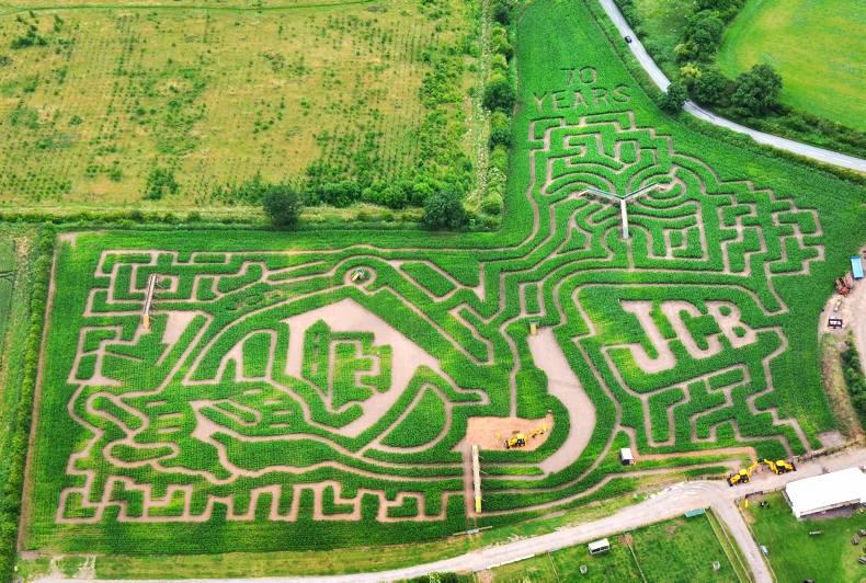 JCB-themed maze opens in England - Free