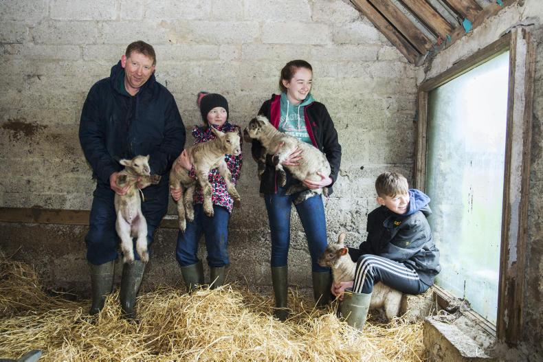 Daniel Murphy with his wife and kids