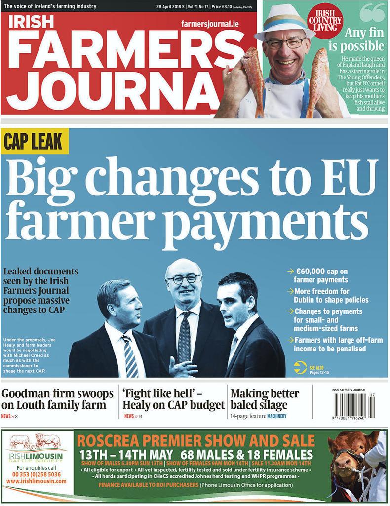 cap payments to irish farmers